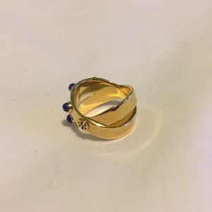 Tory Burch Jewelry - Crossed Style Ring with Stones Size 7 Tory Burch Jewelry - Crossed Style Ring with Stones Size 7